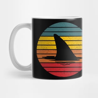 Shark retro sunset Mug